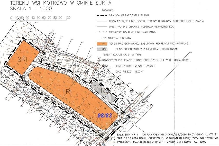 Działka rekreacyjna na sprzedaż Kotkowo  1 482m2 Foto 9