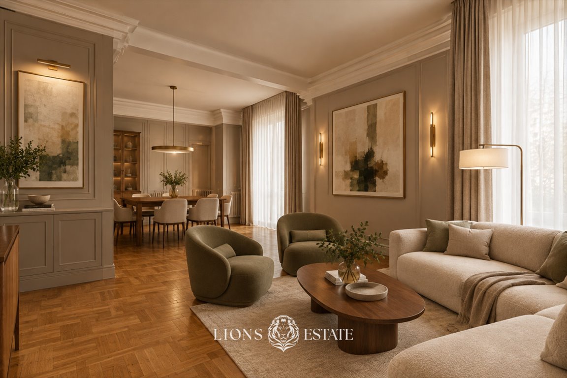 Dwupoziomowy apartament 200 m² z panoramicznym widokiem na Warszawę. Warszawa, Mokotów Sielce, Belwederska  192m2 Foto 1