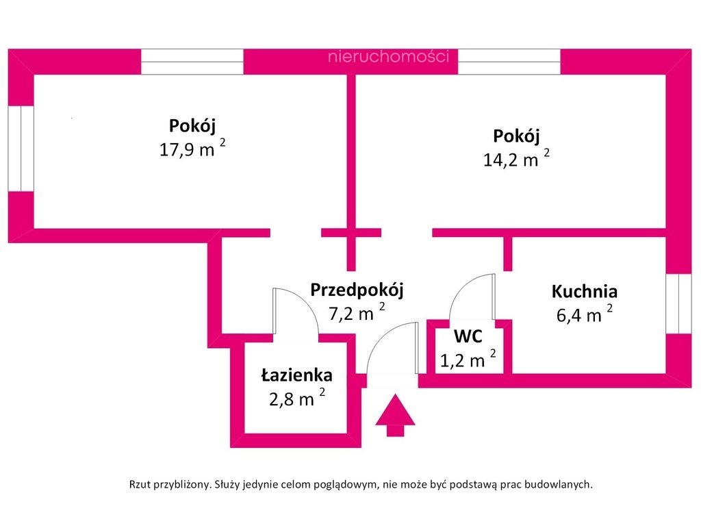 Mieszkanie dwupokojowe na sprzedaż Koniecpol, Robotnicza  52m2 Foto 11