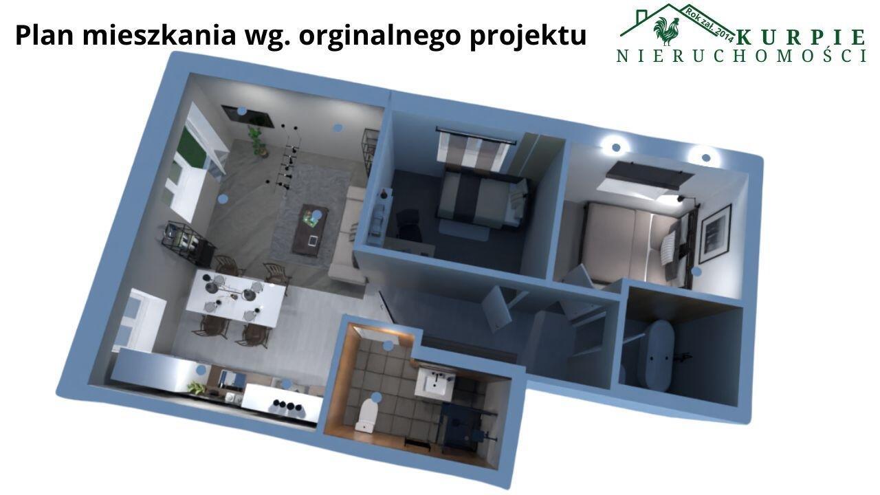 Mieszkanie dwupokojowe na sprzedaż Ostrołęka  62m2 Foto 14