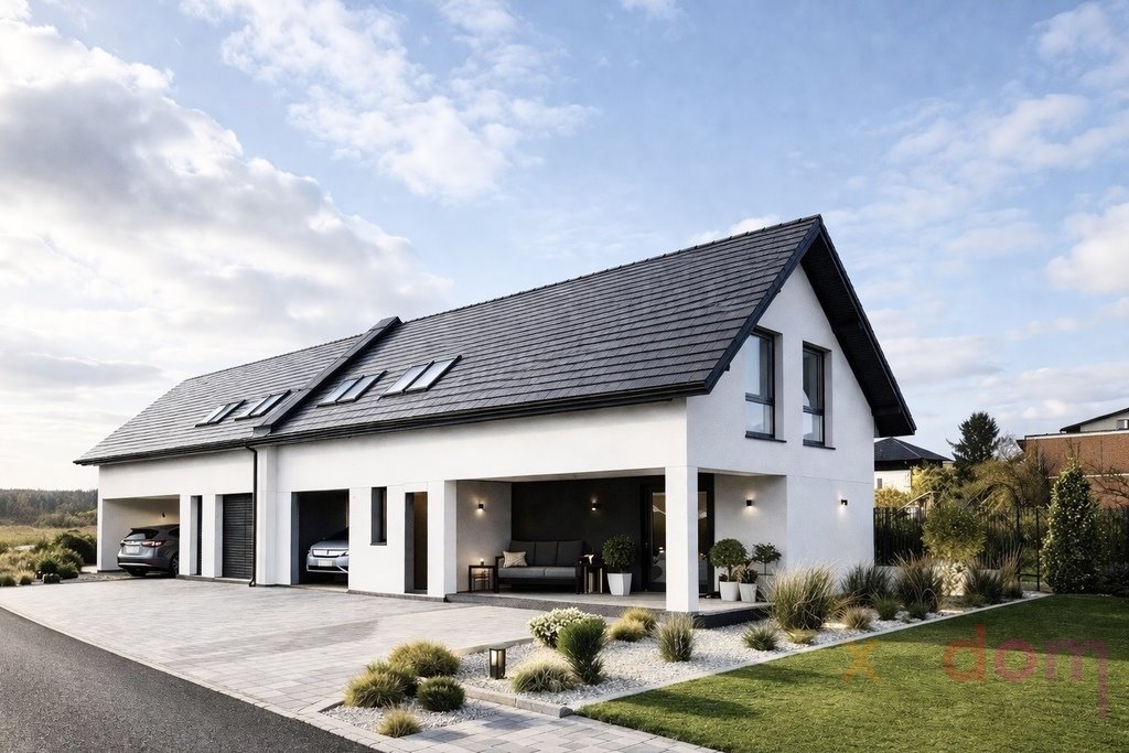 Nowoczesny dom bliźniak w stanie surowym z własną działką Kostomłoty Drugie  190m2 Foto 1