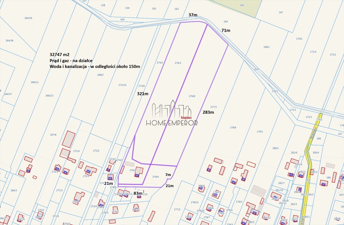 Zapraszam do zakupu działki 32 747 m² w Majdanie z mediami na miejscu Majdan, Racławicka  32 747m2 Foto 1