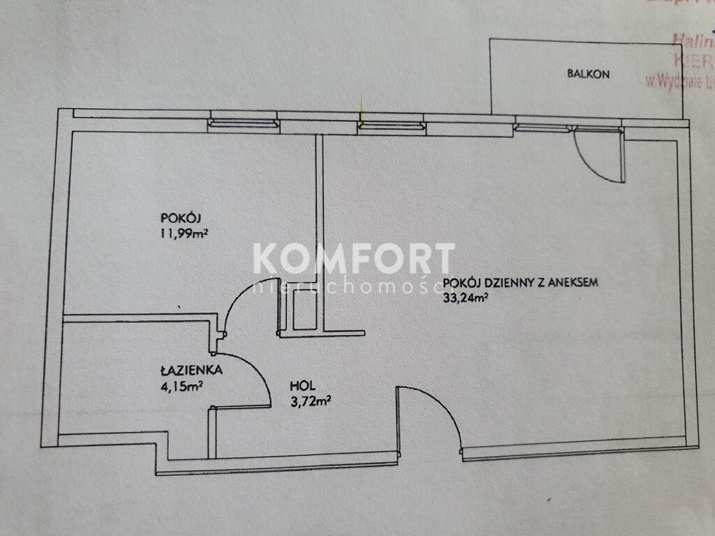 Mieszkanie dwupokojowe na sprzedaż Szczecin, Niebuszewo  53m2 Foto 13