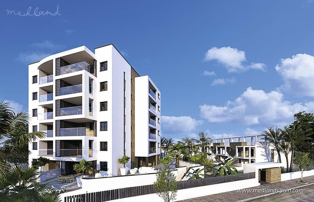 Nowoczesne apartamenty 2-3 pok. blisko plaży w Pilar de la Horadada Hiszpania, Mil Palmeras  88m2 Foto 1