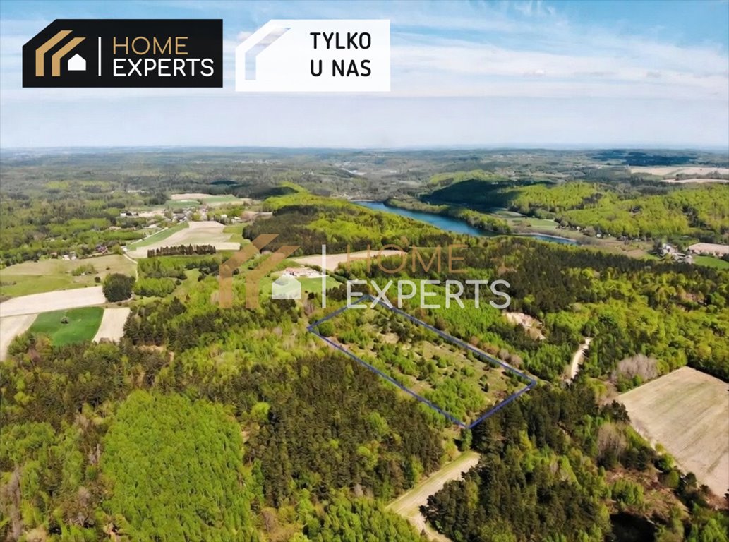 Działka budowlana blisko jeziora w Kaszubach, 1612 m2 Michalin, Żwirowa  1 612m2 Foto 1