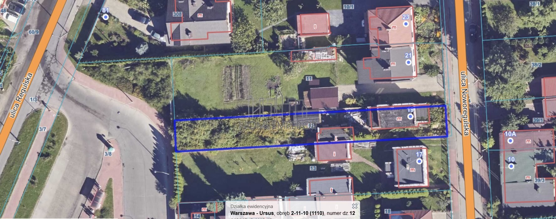Działka 523 m² z pozwoleniem na budowę domu w Ursus Warszawa, Ursus, Noworegulska  523m2 Foto 1