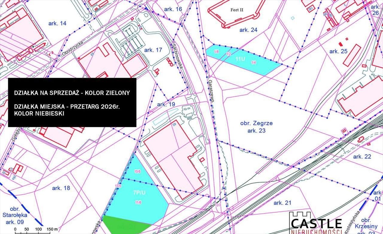 Działka inwestycyjna 12 562 m² w Poznaniu – elastyczne możliwości! Poznań, Żegrze, ul. Sarbinowska  12 562m2 Foto 1