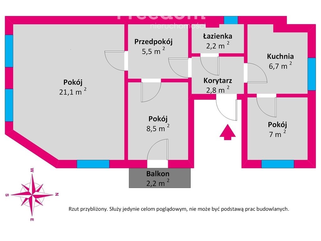 Mieszkanie trzypokojowe na sprzedaż Sopot, Bohaterów Monte Cassino  54m2 Foto 1