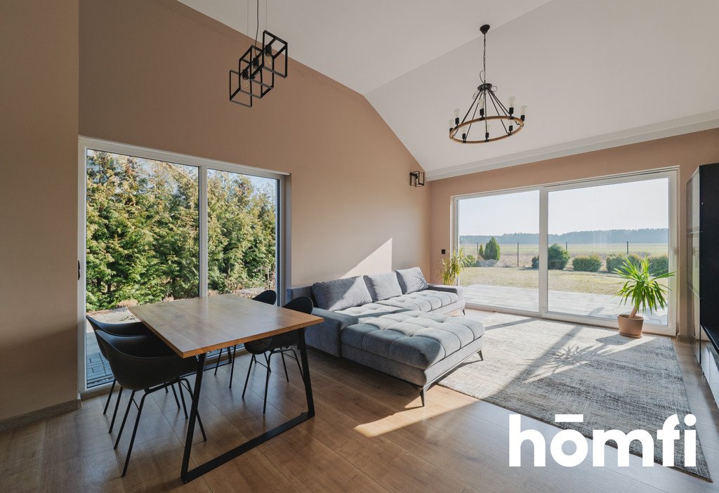 Nowoczesny dom z tarasem, pompą ciepła i panelami PV Grodzewo, Przyjazna  122m2 Foto 1