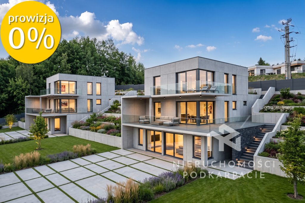 Nowoczesny dom 312 m² z dużymi tarasami na zamkniętym osiedlu Rzeszów, ks. bpa Antoniego Betańskiego  313m2 Foto 1