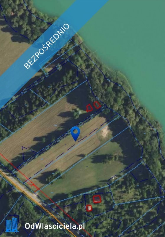 Działka nad jeziorem Ublik Mały z pomostem i widokiem Ublik  4 725m2 Foto 1