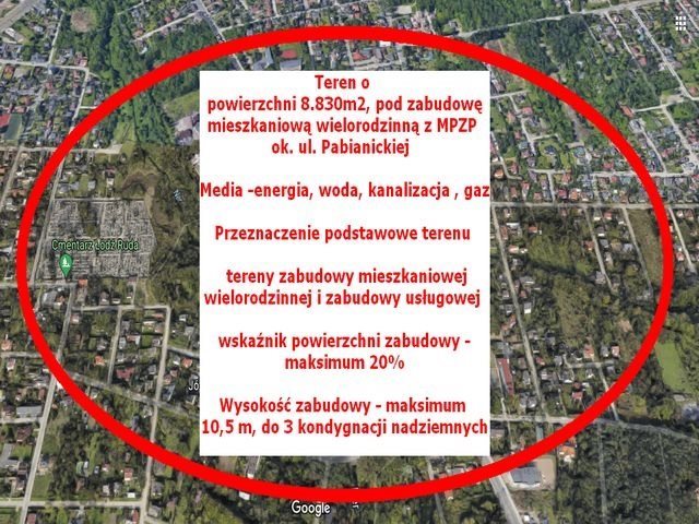 Działka inwestycyjna na sprzedaż Łódź, Górna, Ruda Pabianicka  8 830m2 Foto 1
