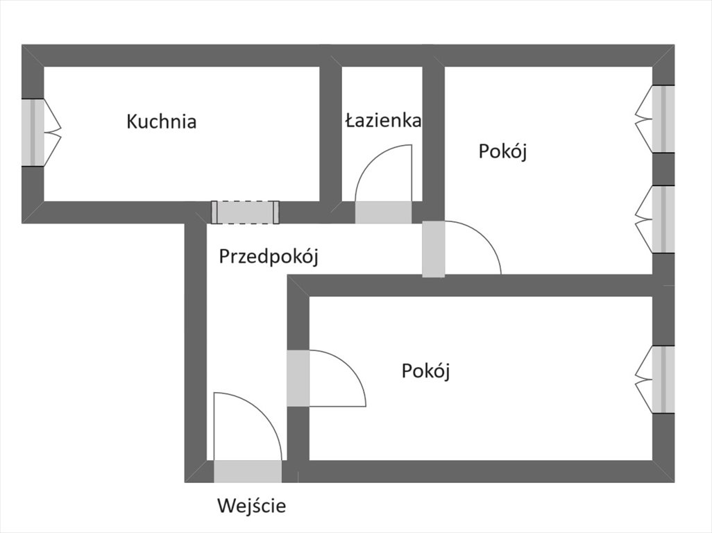 Mieszkanie dwupokojowe na sprzedaż Legnica, fabryczne, Żwirki i Wigury 48  45m2 Foto 13