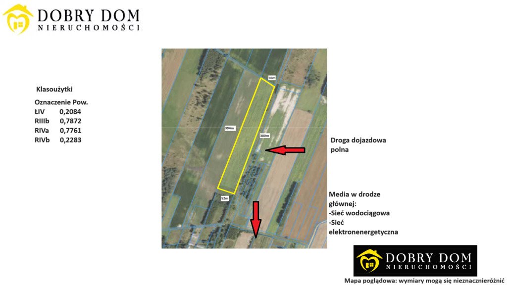Działka rolna 2 ha z dojazdem polnym - polecam! Mokre  20 000m2 Foto 1