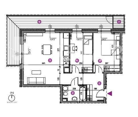 Mieszkanie trzypokojowe na sprzedaż Lublin, Sławin, Bukszpanowa  64m2 Foto 1