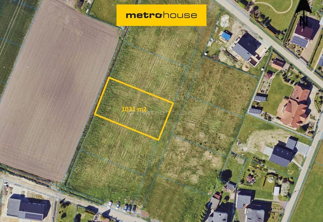 Działka 1031 m² w spokojnej okolicy z mediami i dojazdem Bojszowy, Stalmacha  1 031m2 Foto 1