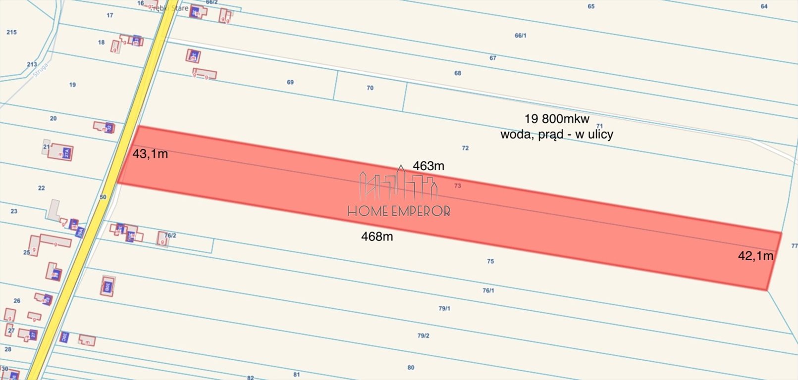 Działka rolna na sprzedaż Trębki Stare  19 800m2 Foto 1