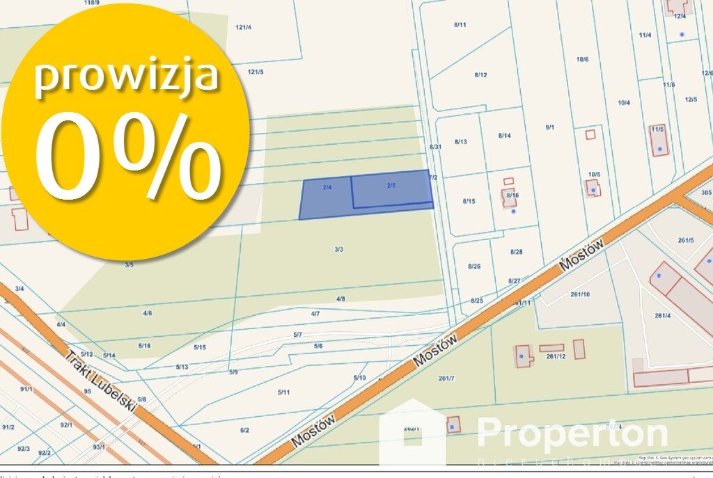 Działka budowlana na sprzedaż Wola Ducka, Trakt Lubelski  1 400m2 Foto 1