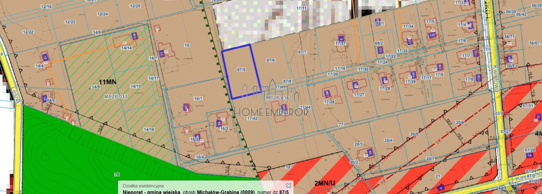 Działka budowlana na sprzedaż Michałów-Grabina, Kwiatowa  1 548m2 Foto 1