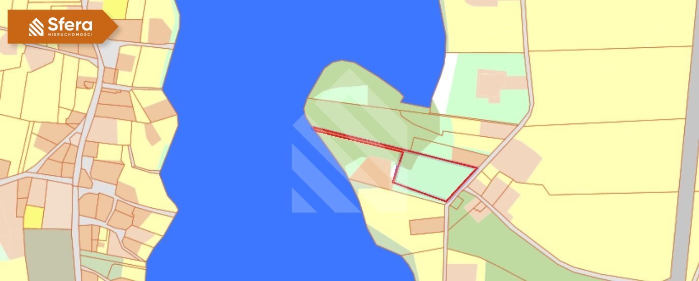 Działka z dostępem do jeziora, media, 7 017 m² Lipienica  7 017m2 Foto 1