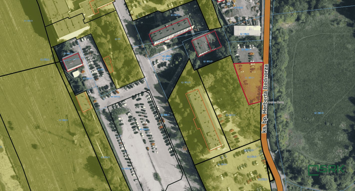 Działka 878 m² z infrastrukturą i parkingiem, blisko A1 Jastrzębie-Zdrój, Os. Jastrzębie Górne, Herberta Bednorza  878m2 Foto 1