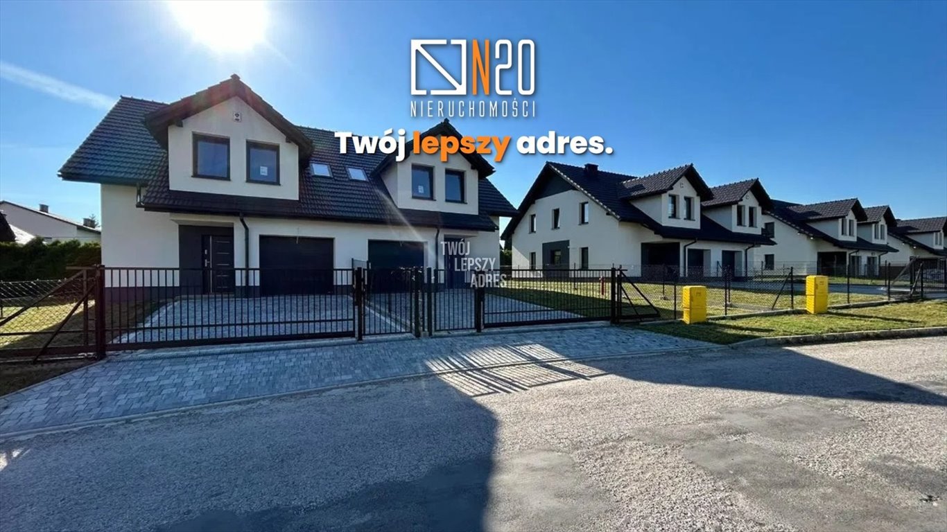Nowoczesny dom bliźniak z garażem, 130 m2, stan deweloperski Przeginia Duchowna, Przeginia Duchowna  131m2 Foto 1