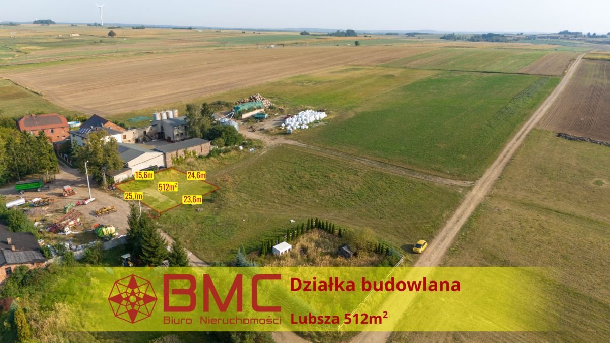 Działka budowlana na sprzedaż Lubsza, Młynek  512m2 Foto 1