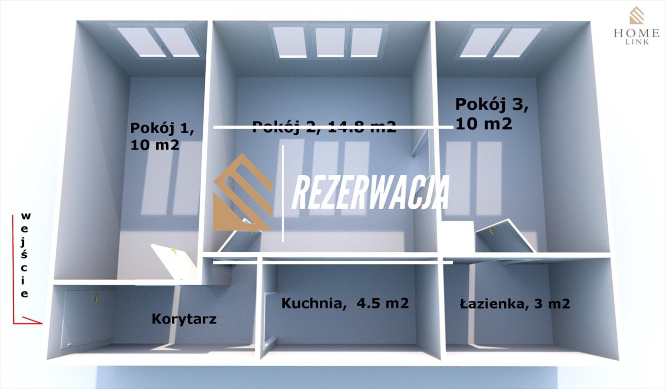 Mieszkanie trzypokojowe na sprzedaż Barczewo, Barczewo, Wojska Polskiego  48m2 Foto 2