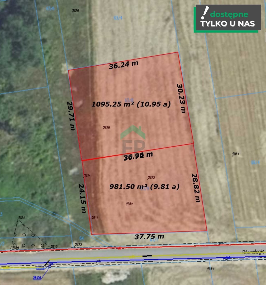 Dwie działki z warunkami zabudowy w Klepaczce, 981 m² każda Klepaczka  982m2 Foto 1