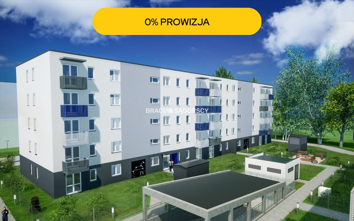 Zapraszam do nowoczesnego 3-pokojowego mieszkania z tarasem i garażem Kraków, Bieżanów-Prokocim, Osiedle Złocień, Osiedle Złocień  49m2 Foto 1