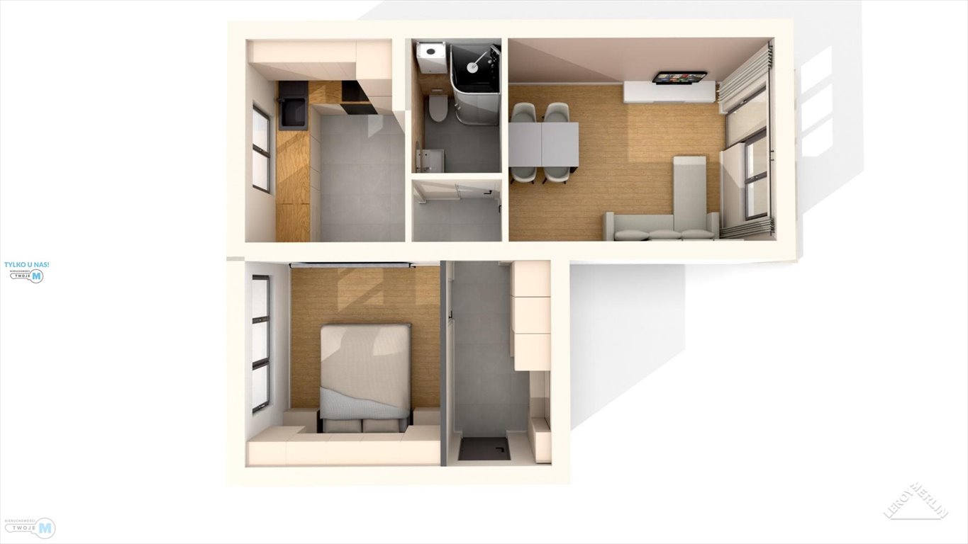 Zapraszam do obejrzenia 44,5 m² mieszkania z widną kuchnią w Kielcach Kielce, KSM, KSM  45m2 Foto 1
