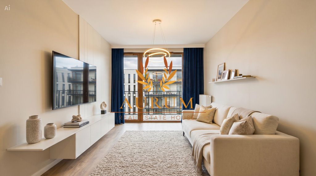 Nowoczesne 2-pokojowe mieszkanie 43 m² z balkonem w Wilanowie Warszawa, Wilanów, Miasteczko Wilanów, Jerzego Holzera  43m2 Foto 1