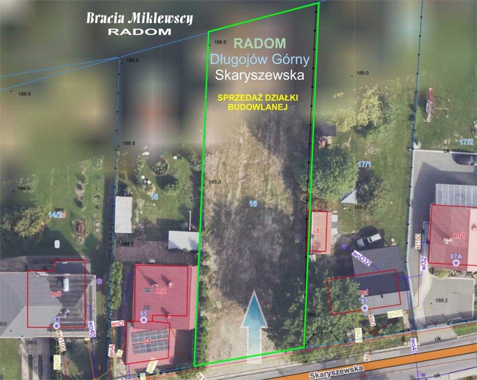 Działka budowlana na sprzedaż Radom, Długojów Górny, Skaryszewska  1 126m2 Foto 1