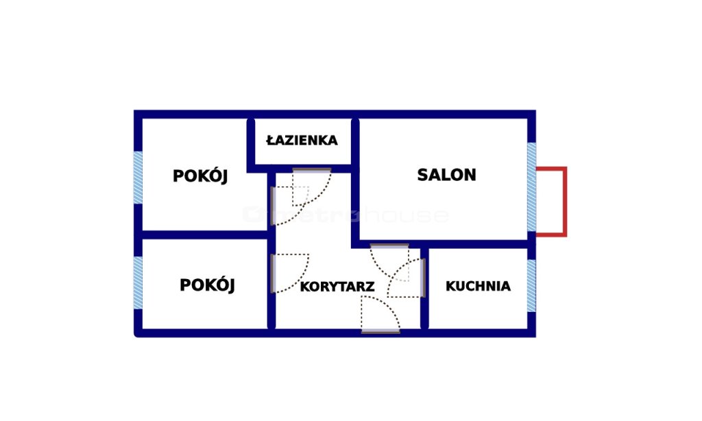 Mieszkanie trzypokojowe na sprzedaż Rybnik, Mariańska  48m2 Foto 5