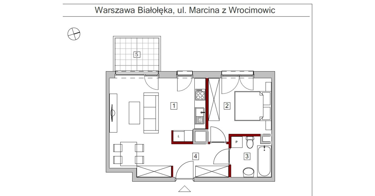 Mieszkanie dwupokojowe na sprzedaż Warszawa, marcina z wrocimowic  46m2 Foto 1