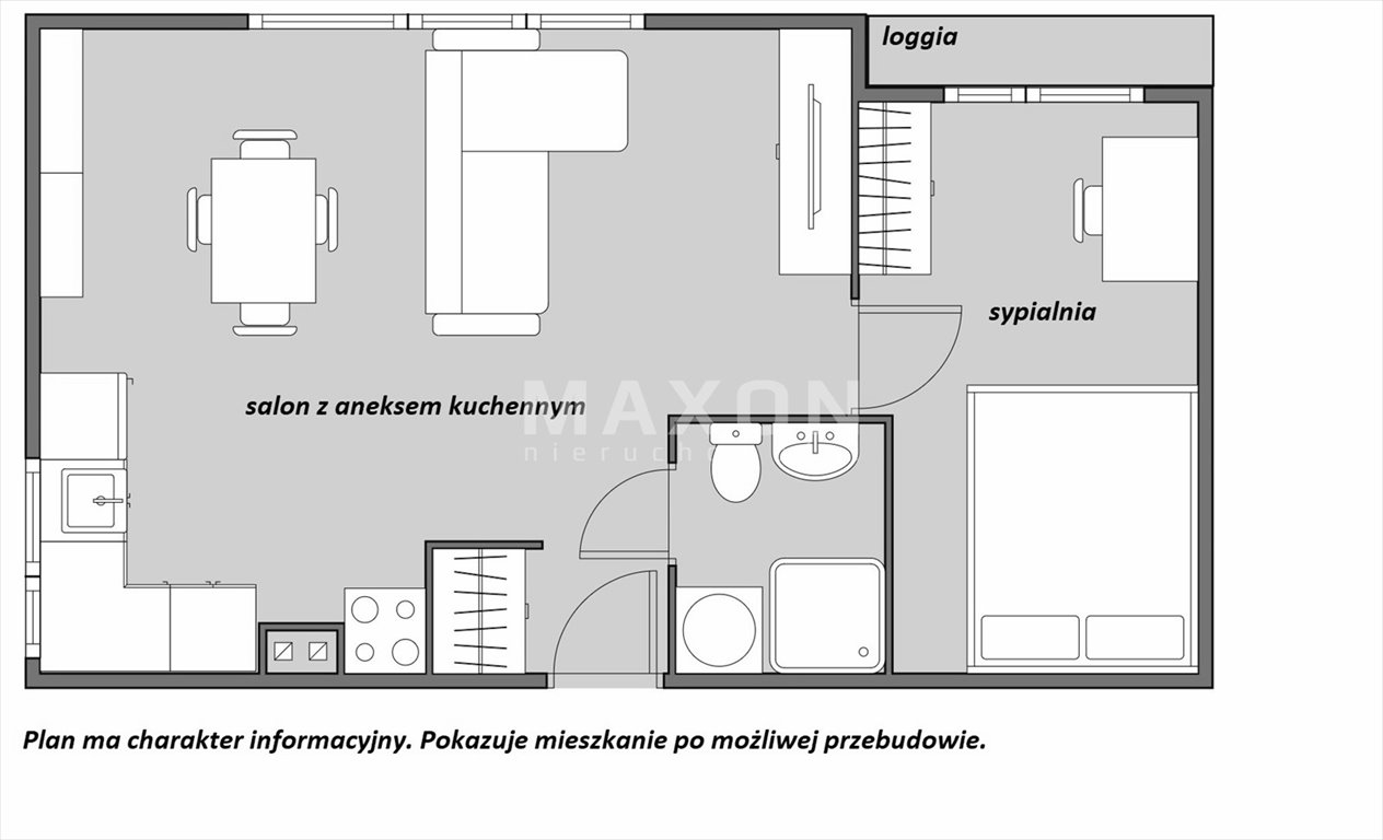 Mieszkanie dwupokojowe na sprzedaż Warszawa, Wola, ul. Miła  33m2 Foto 5