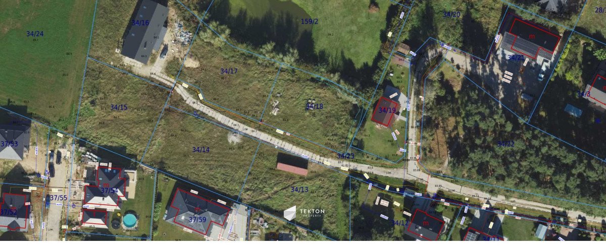 Działka budowlana 901 m² z mediami, spokojna okolica.: Jankowo Gdańskie: Borówkowa