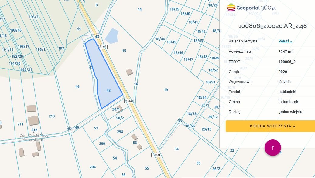 Działka budowlana 6340 m² z dostępem do rzeki i uzbrojeniem Lutomiersk, Prusinowiczki  6 340m2 Foto 1