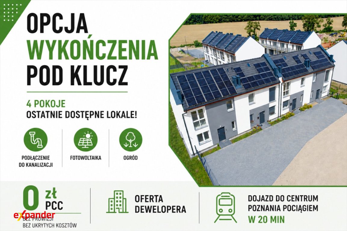 Do sprzedania nowoczesny dom 60 m² z fotowoltaiką i ogródkiem Kostrzyn, Półwiejska  60m2 Foto 1