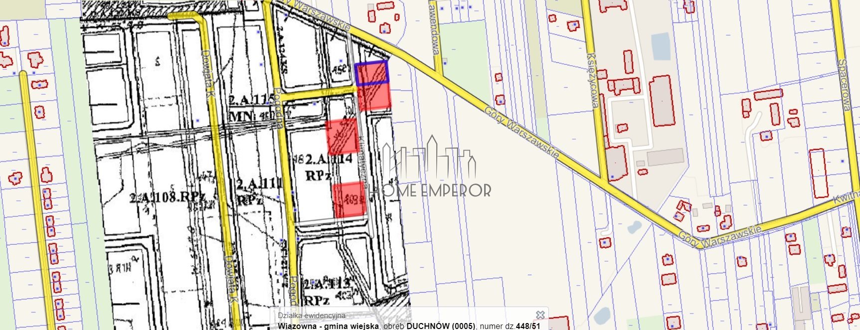 Działka budowlana na sprzedaż Duchnów, Klimatyczna  1 450m2 Foto 8