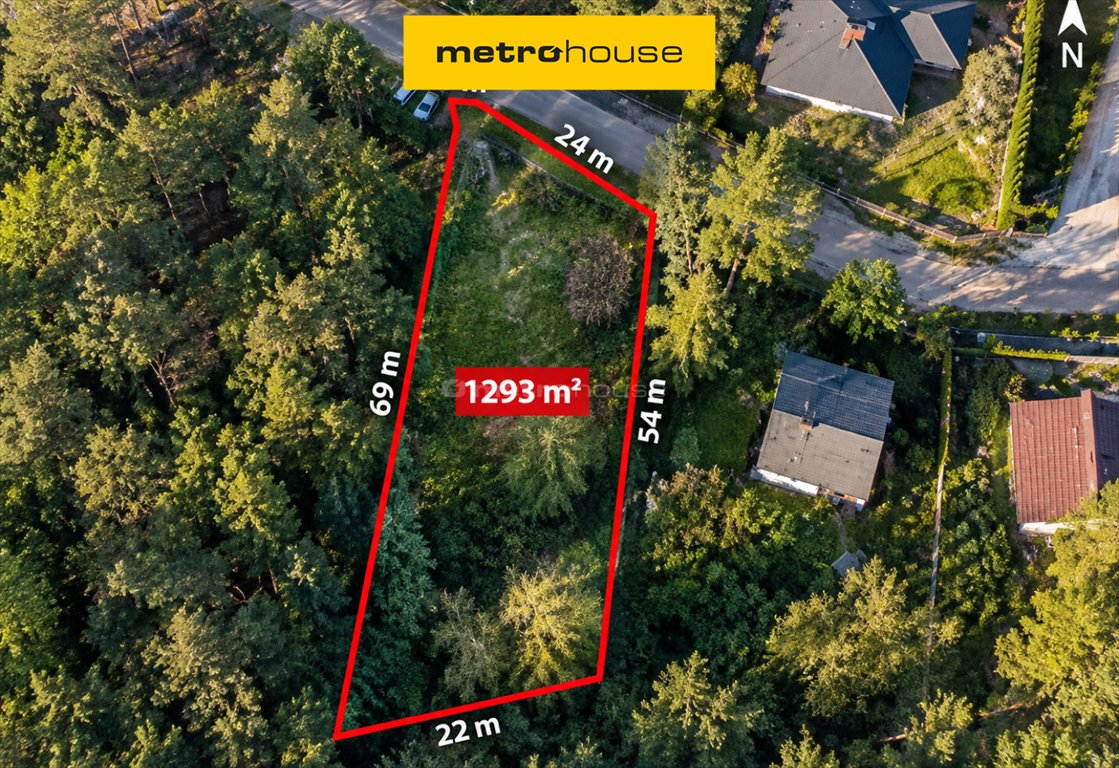 Na sprzedaż działka 1295 m² z dostępem do mediów w Szadkowicach Szadkowice-Ogrodzim, Leśna  1 293m2 Foto 1