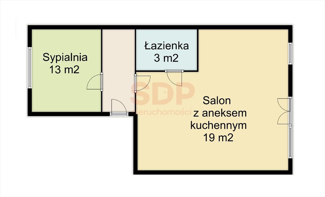 Mieszkanie dwupokojowe na sprzedaż Wrocław, Fabryczna, Grabiszyn, Aleja Pracy  37m2 Foto 5