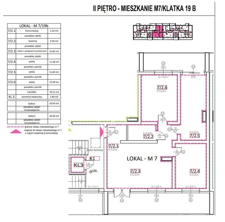 Mieszkanie czteropokojowe  na sprzedaż Bydgoszcz  70m2 Foto 3