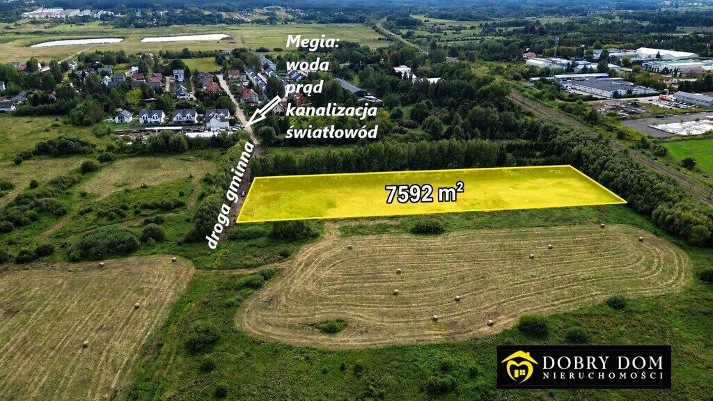 Do sprzedania działka pod osiedle 7592 m² z gotowym projektem Wasilków  7 592m2 Foto 1