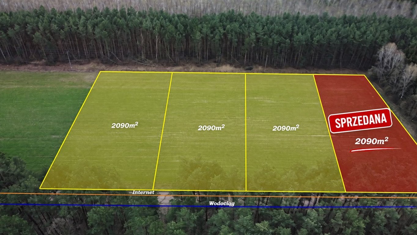 Do sprzedania działka 2091 m² w Idzikowicach z możliwością zabudowy Idzikowice  2 093m2 Foto 1