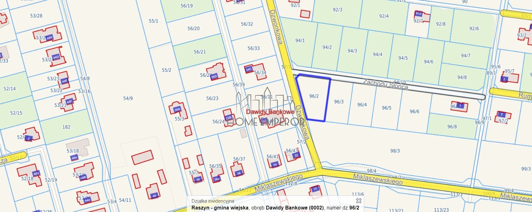 Działka budowlana na sprzedaż Dawidy Bankowe, Dzwonkowa  1 149m2 Foto 2