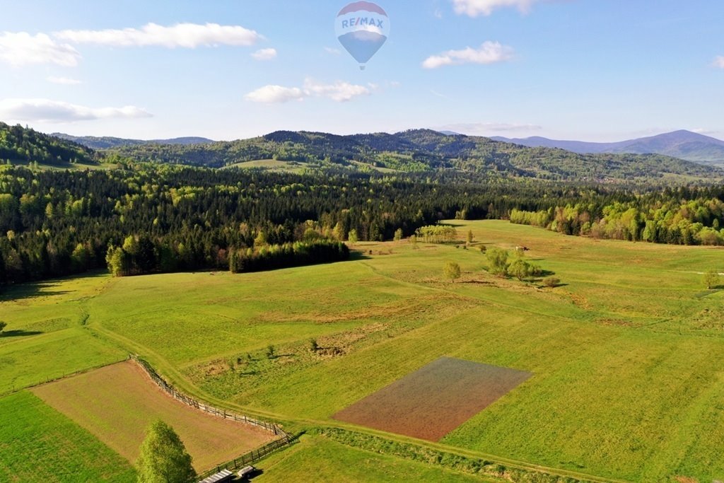 Działka 1238 m² z widokiem na góry, media w pobliżu Hucisko  1 238m2 Foto 1
