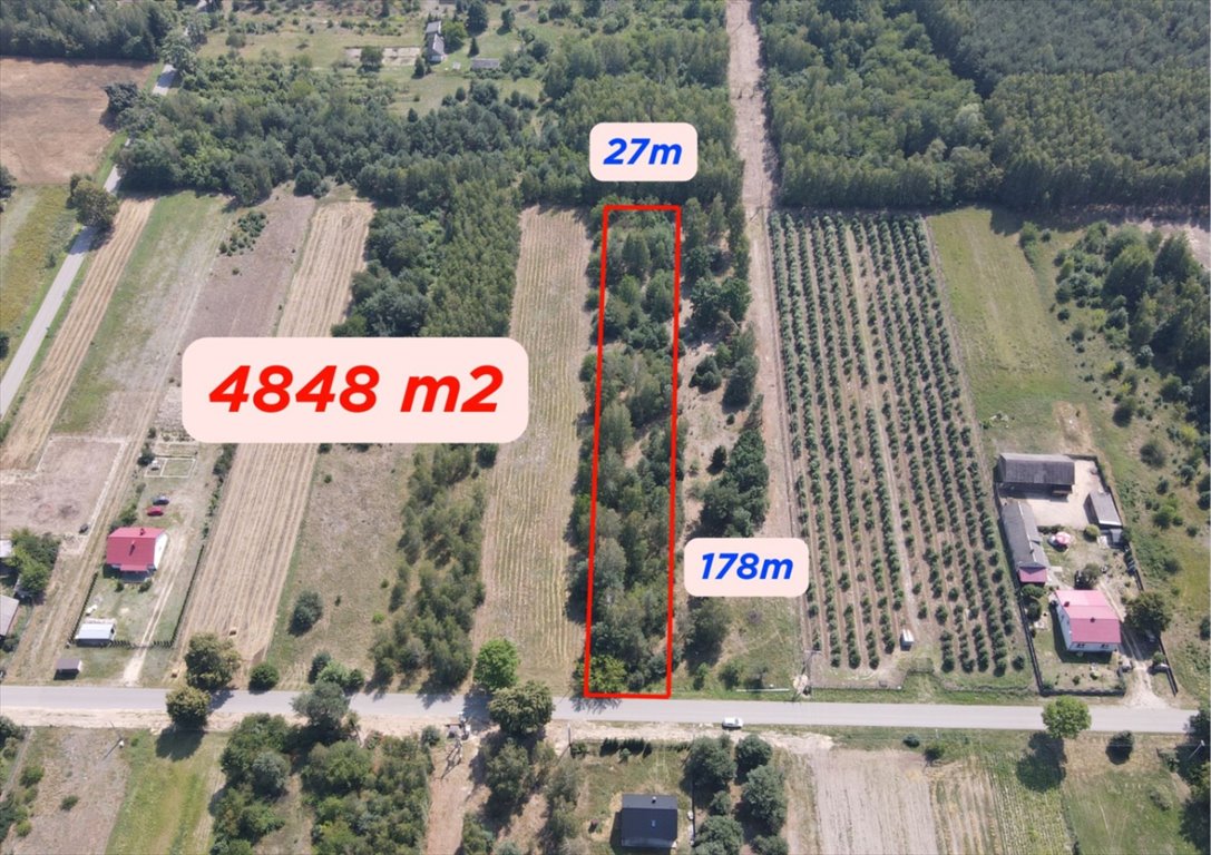 Działka rolna 4848 m² w Dziecinowie - spokojna okolica Dziecinów, 1  4 848m2 Foto 1