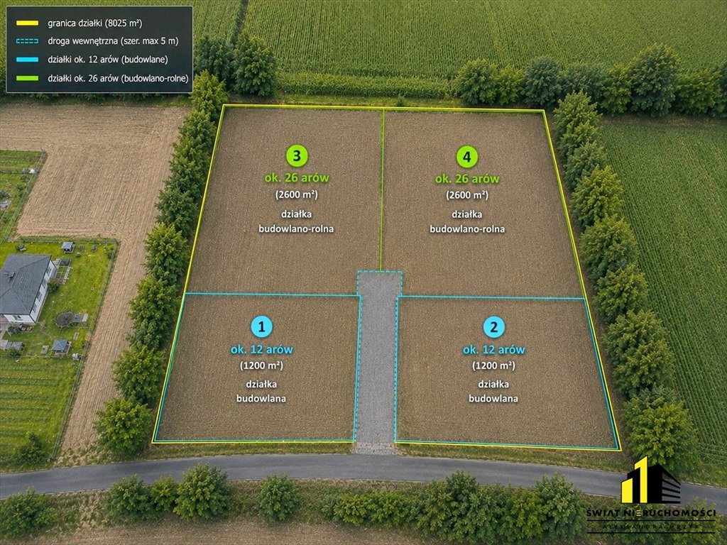 Działka 2600 m2 w Mnichu - spokojna okolica i dobry dojazd. Mnich  2 600m2 Foto 1