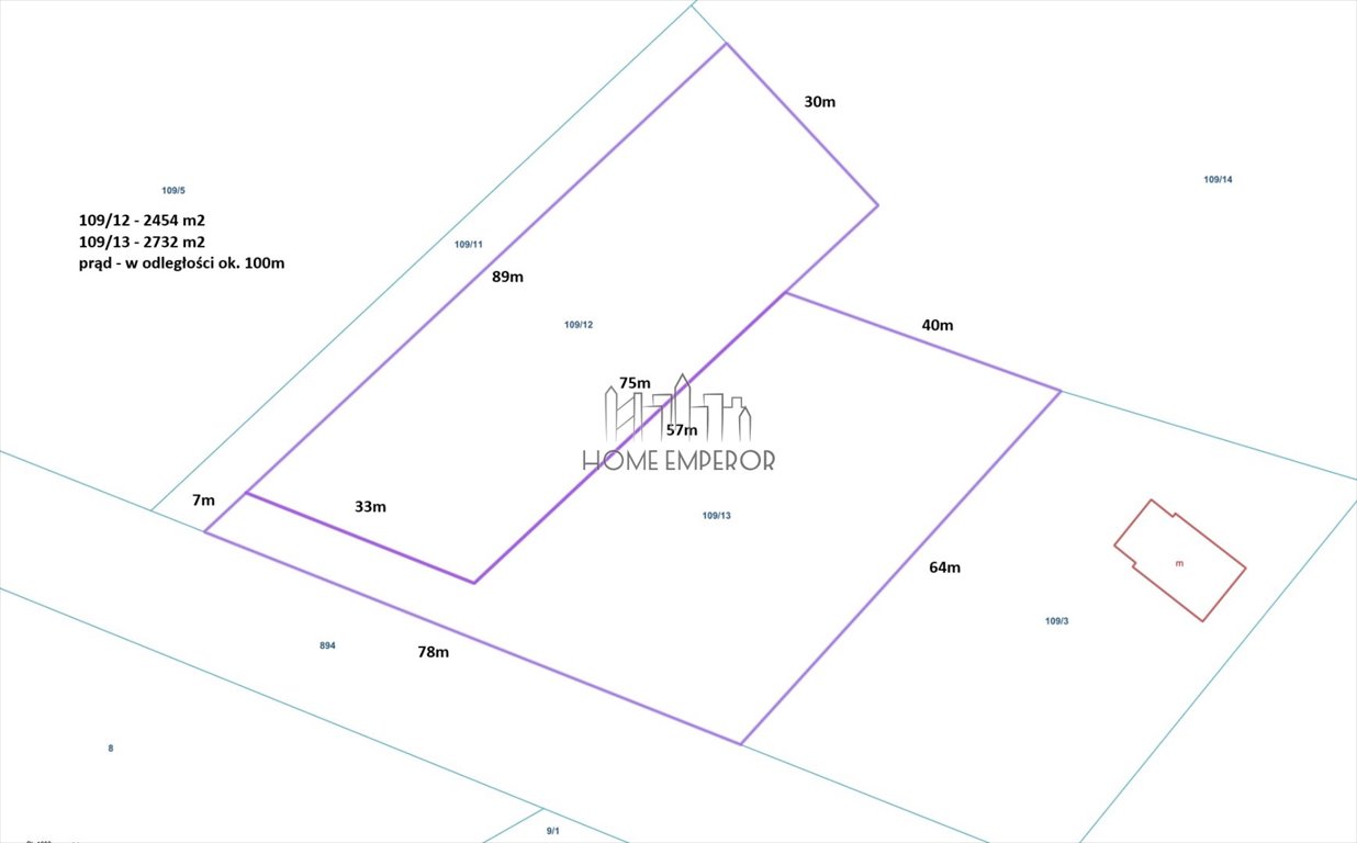 Działka budowlana na sprzedaż Wilczkowice Dolne  2 454m2 Foto 1